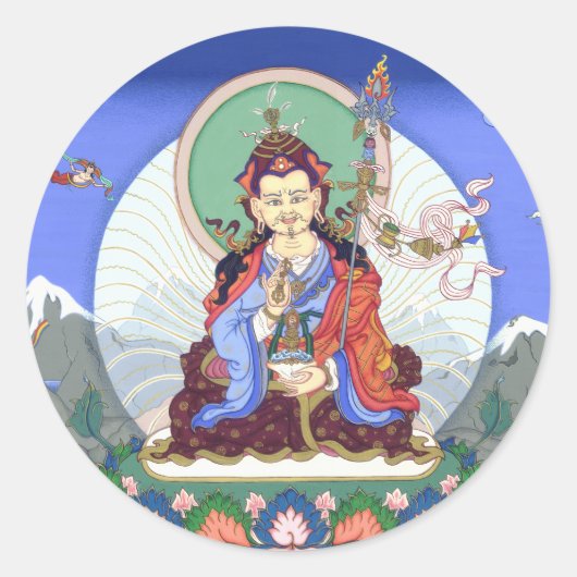 STICKER Padmasambhava / Guru Rinpoche ラウンドシール (正面)
