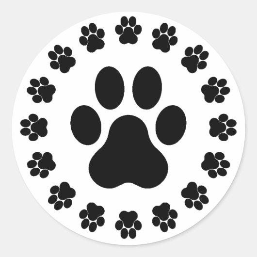 sticker paws ラウンドシール (正面)