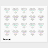 Sticker-Personalized Nikkah Zam Zam Water Stickers ハートシール (シート)
