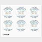 Sticker-Personalized Nikkah Zam Zam Water Stickers ラウンドシール (シート)