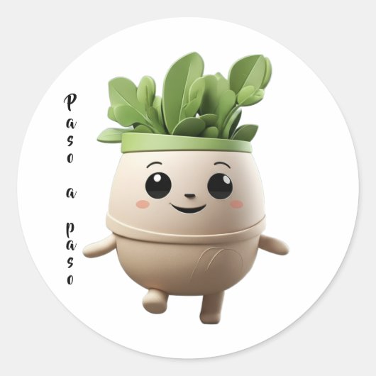 Sticker Pipo Paso a Paso – Constancia Diaria ラウンドシール (正面)
