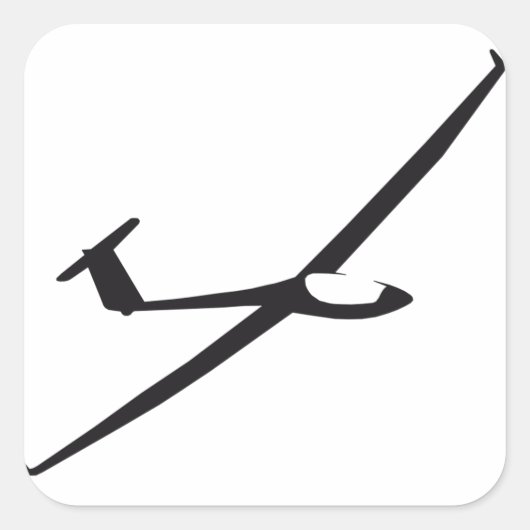 Sticker planeur inversé スクエアシール (正面)