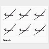 Sticker planeur inversé スクエアシール (シート)