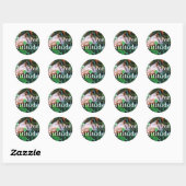 Sticker 'Positive Atttitude' ラウンドシール (シート)