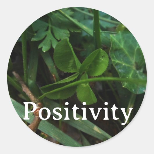 Sticker 'Positivity' ラウンドシール (正面)