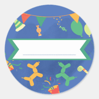 Sticker Prénom Anniversaire Enfant 2 - 7 ans ラウンドシール