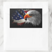 Sticker Rectangulaire L'aigle Américain 長方形シール (バッグ)