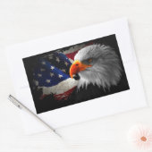 Sticker Rectangulaire L'aigle Américain 長方形シール (封筒)