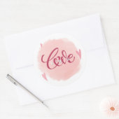 Sticker rond romantique "Love You"  ラウンドシール (封筒)