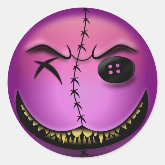 Sticker Rond Scarmoji ラウンドシール (正面)