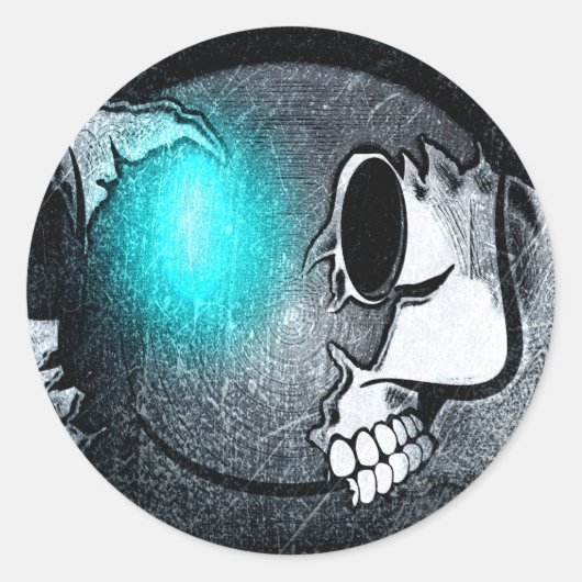 Sticker Rond Walkermoji Vintage ラウンドシール (正面)