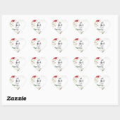 Sticker Saint-Valentin Élégant "Just You and Me"  ハートシール (シート)