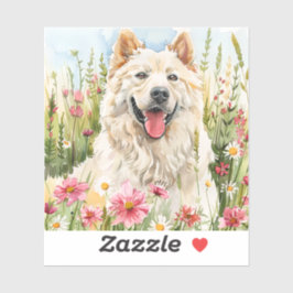 Sticker – Samoyed Die-Cut Watercolor Decal シール