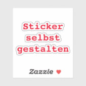 Sticker selbst gestalten シール (シート)