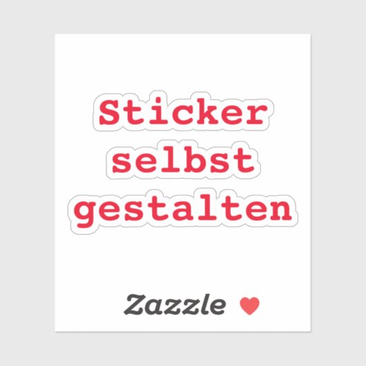 Sticker selbst gestalten シール (シート)