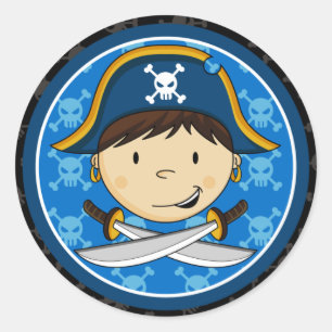 Sticker Sheet海賊大尉 ラウンドシール