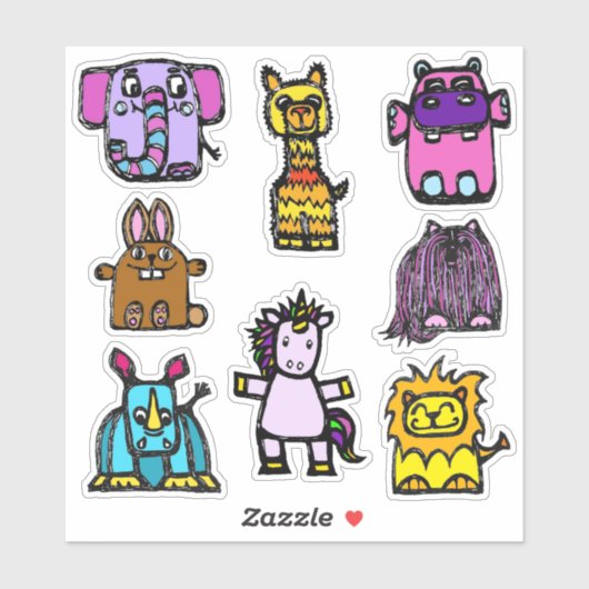 Sticker Sheet 4x4 "the alphabet book" (Glossy) シール (シート)