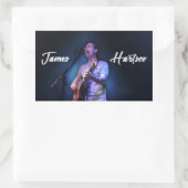 Sticker Sheet - James Hartsoe singing 長方形シール (バッグ)