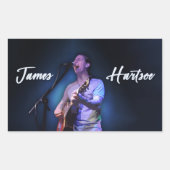 Sticker Sheet - James Hartsoe singing 長方形シール (正面)