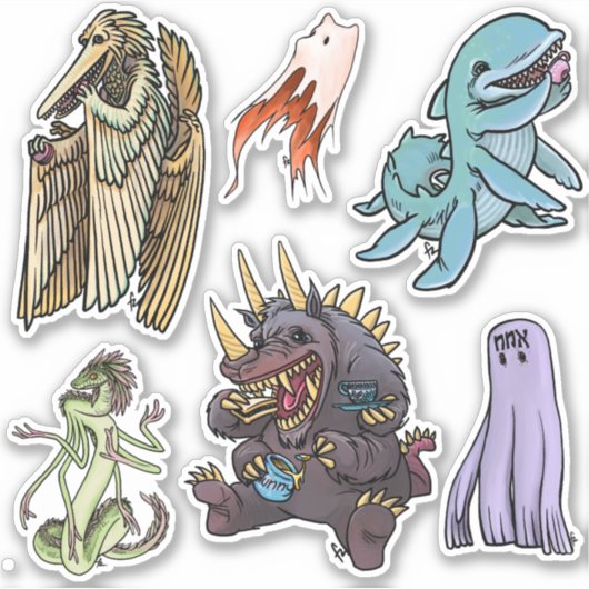 Sticker Sheet - Monster Tea Party シール (正面)
