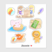 Sticker Sheet - Summer Time Toys シール (シート)
