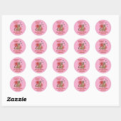 sticker spotted animal ラウンドシール (シート)