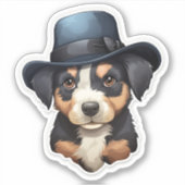 Sticker Stylish Pooch シール (正面)