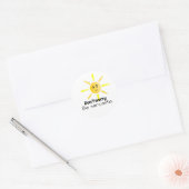 Sticker sunshine sarcastic Don't worry  ラウンドシール (封筒)