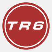 Sticker TR6 ラウンドシール (正面)
