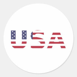 Sticker USA ラウンドシール