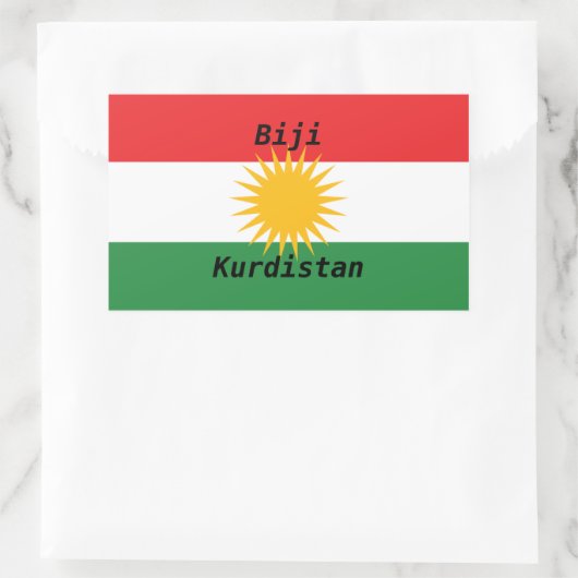 sticker vive le Kurdistan 長方形シール (バッグ)