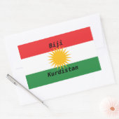 sticker vive le  Kurdistan 長方形シール (封筒)