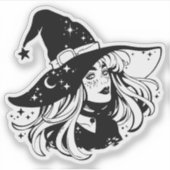 Sticker "Witch" シール (正面)