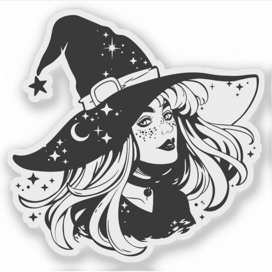 Sticker "Witch" シール (正面)