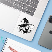 Sticker "Witch" シール (ノートパソコンとiPhone)