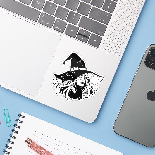 Sticker "Witch" シール (ノートパソコンとiPhone)
