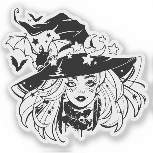 Sticker - "Witch" シール (正面)