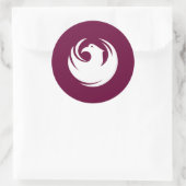 Sticker with Flag of Phoenix City, Arizona ラウンドシール (バッグ)