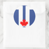 Sticker with Flag of Toronto, Canada ラウンドシール (バッグ)