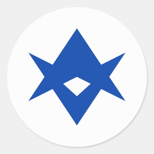 Sticker with Flag of Toyota City, Japan ラウンドシール (正面)