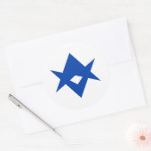 Sticker with Flag of Toyota City, Japan ラウンドシール (封筒)