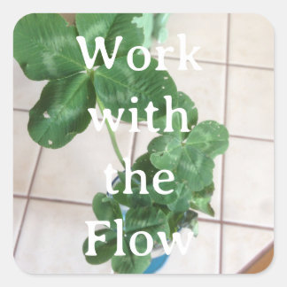 Sticker - Work with the Flow スクエアシール