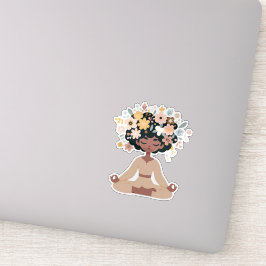 Sticker  Yoga Sukhasana Sérénité et Équilibre シール