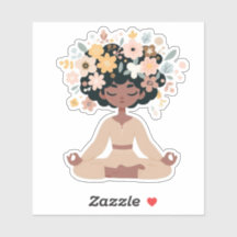 Sticker  Yoga Sukhasana Sérénité et Équilibre