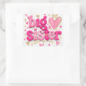 StickerCute Big Sister Sticker – Adorable Gift for 長方形シール (バッグ)
