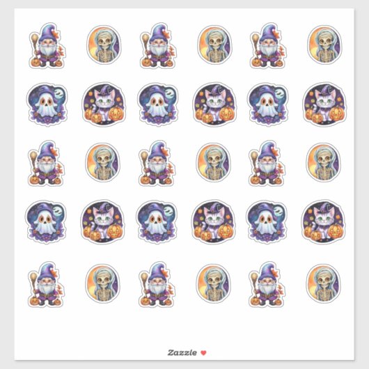 StickerGenハロウィンカスタムのビニールカットシール シール (シート)