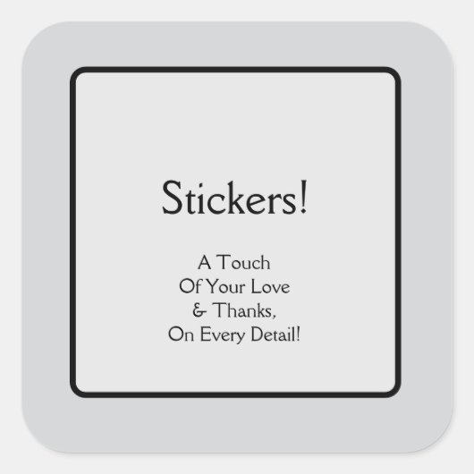 Stickers  スクエアシール (正面)