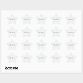 Stickers 3,8 cm, 20 per sheet - Christmas 星シール (シート)
