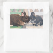 Stickers Available Sheets or Rolls Aval 2 sizes  長方形シール (バッグ)