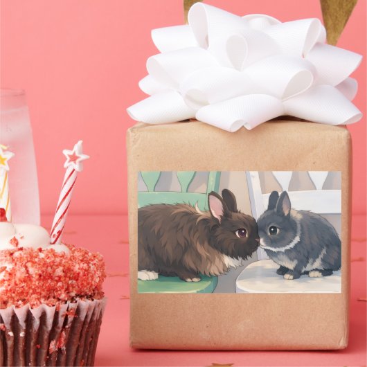 Stickers Available Sheets or Rolls Aval 2 sizes  長方形シール (パーティー)